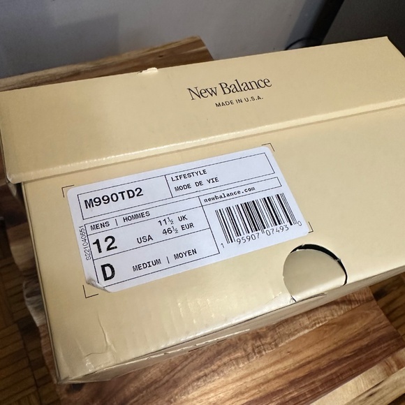 New Balance 990v2 MiUSA Teddy Santis 'Marblehead Incense' Men's US Size 12 - Picture 8 of 8